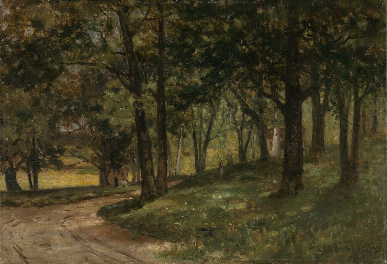 Utan titel (landskap med träd) av Edward Mitchell Bannister