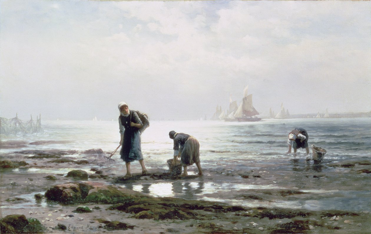 Ostronsamlare, 1883 av Edward Moran