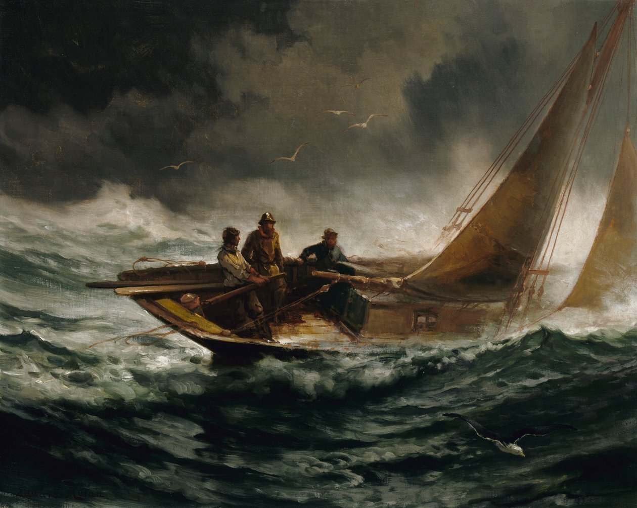 Att rida ut en kuling av Edward Moran