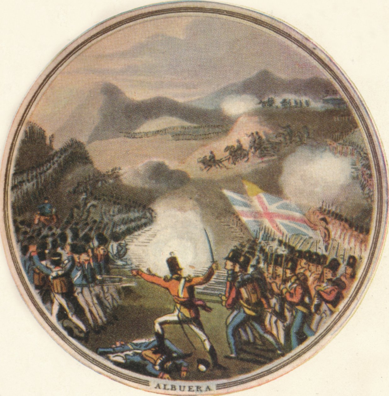 Slaget vid Albuera, 1815, 1910 av Edward Orme