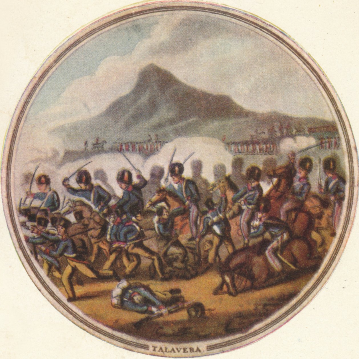 Slaget vid Talavera, 1815, 1910 av Edward Orme
