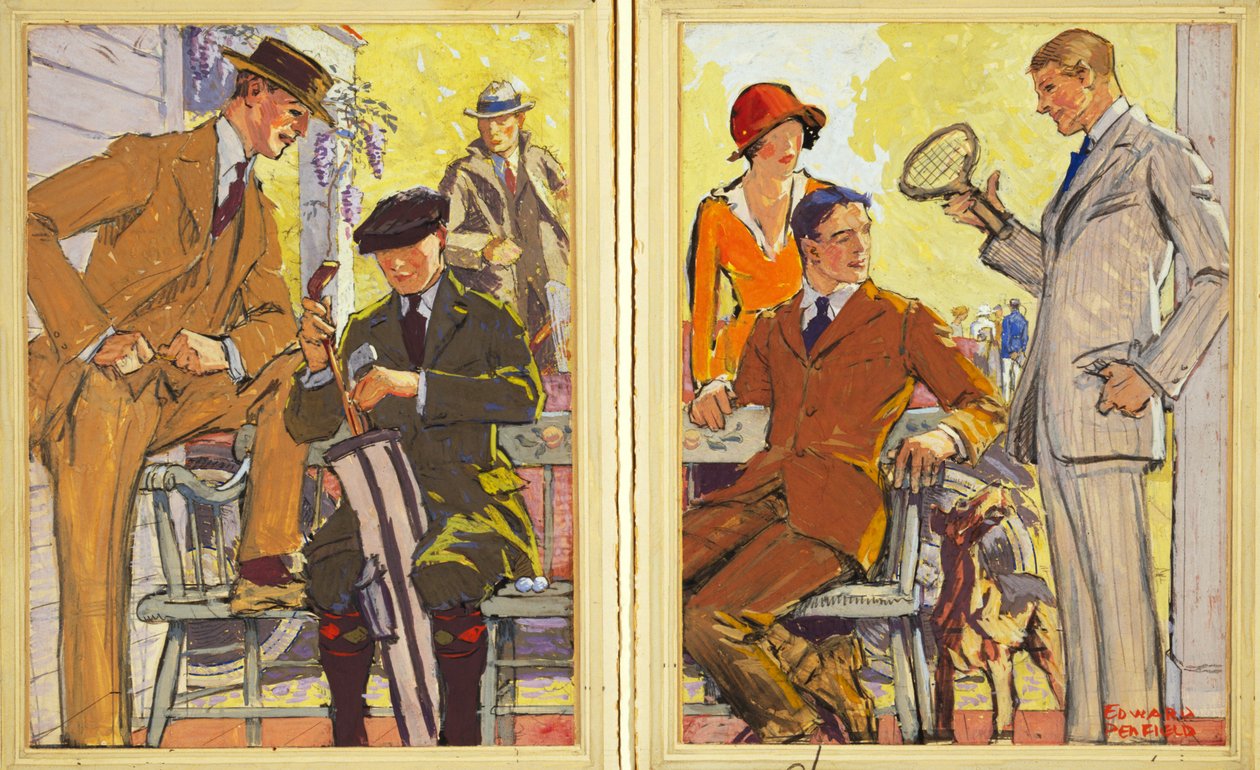 Reklam för Hart, Schaffner & Marx Clothes, pub. 1900 av Edward Penfield