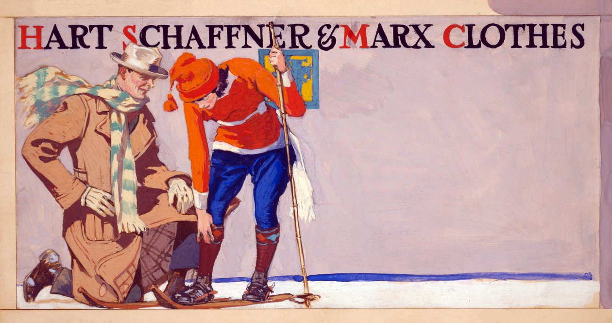 Reklam för Hart, Schaffner & Marx Clothes, pub. 1900 av Edward Penfield
