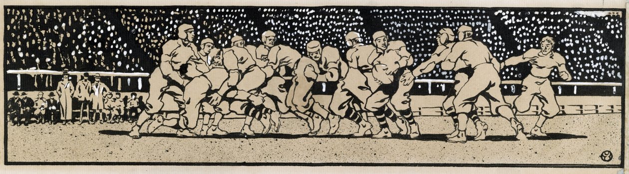 Fotbollsmatch av Edward Penfield