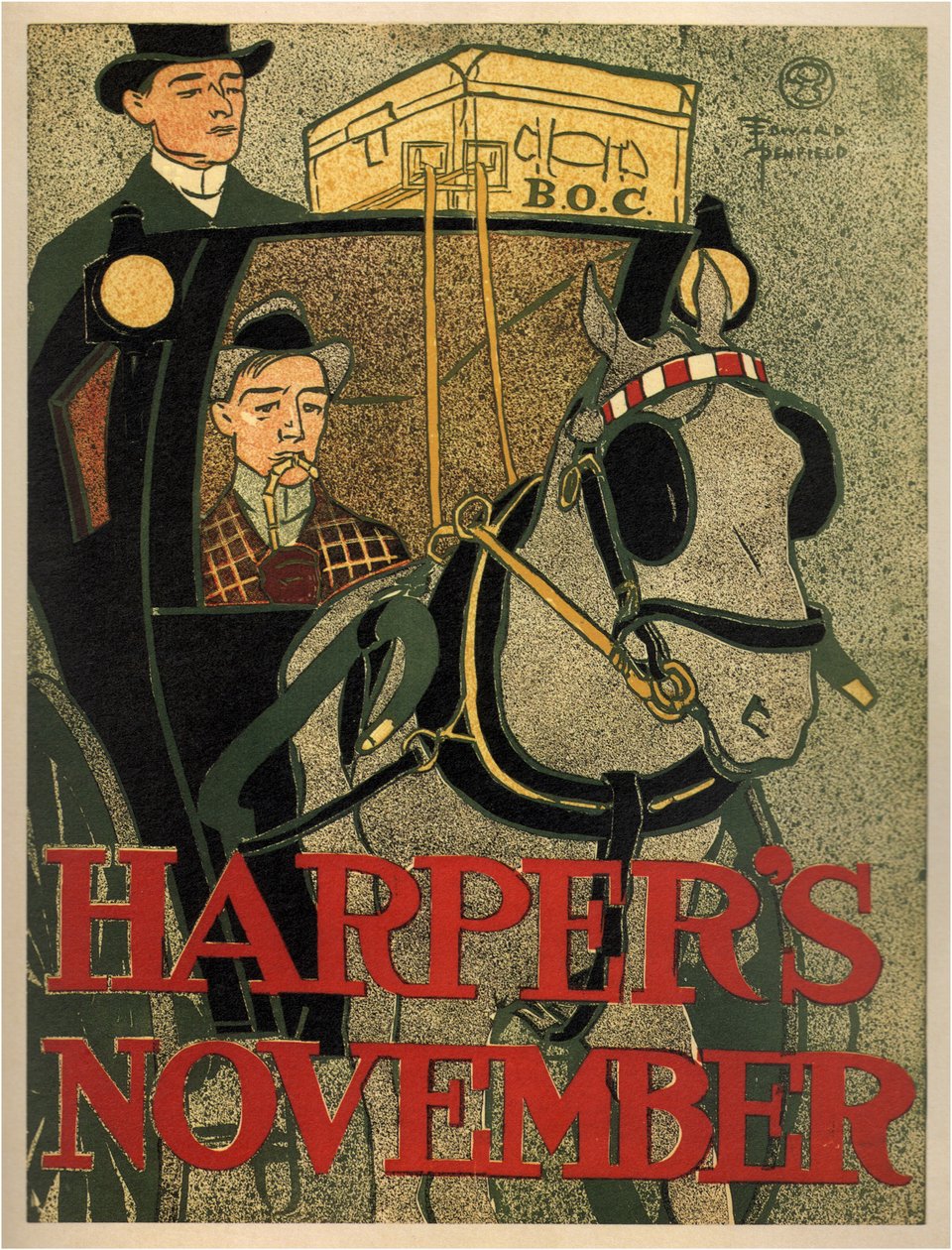 Harpers november 1896 av Edward Penfield