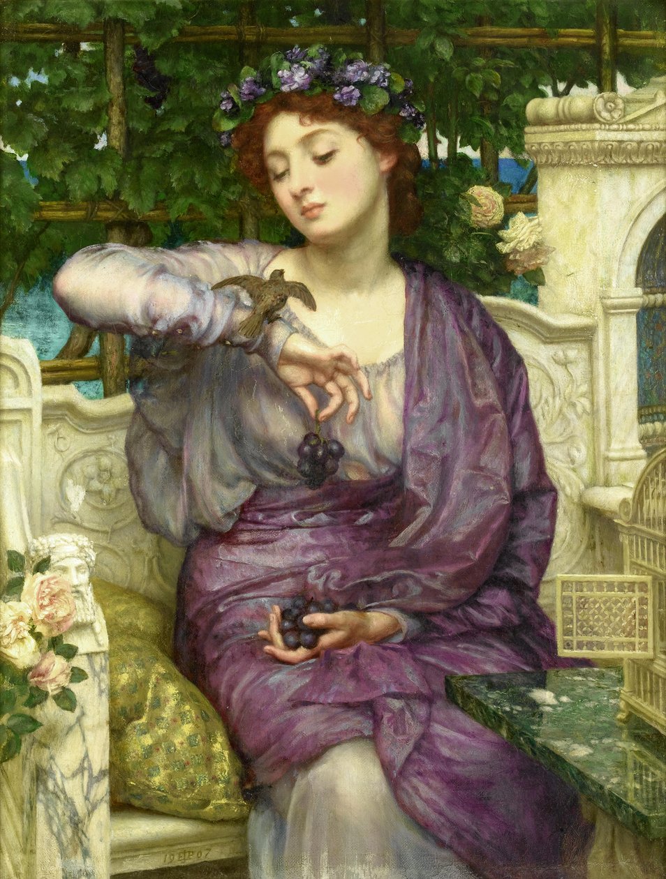 Lesbia och hennes sparv av Edward Poynter