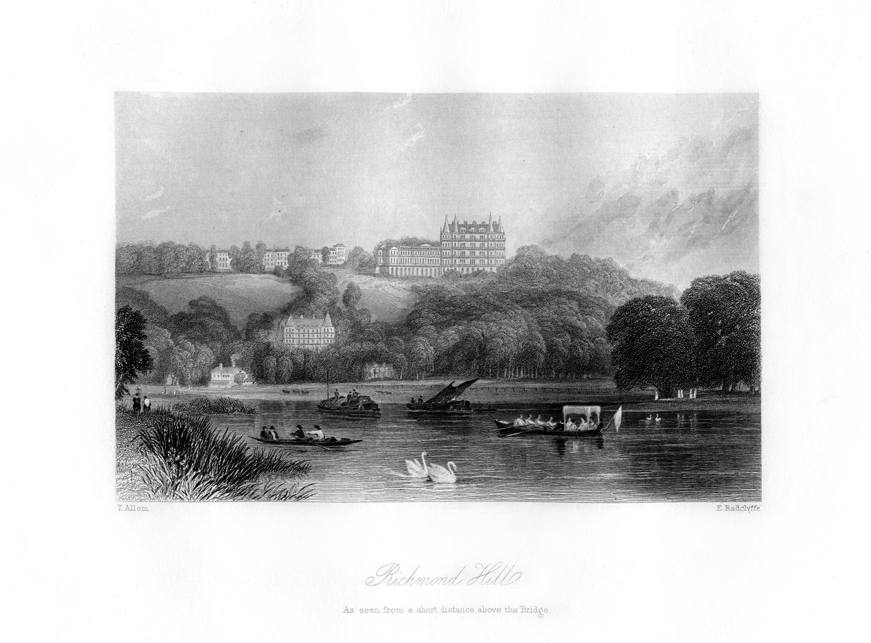 Richmond Hill, Richmond, 1800-talet. av Edward Radclyffe