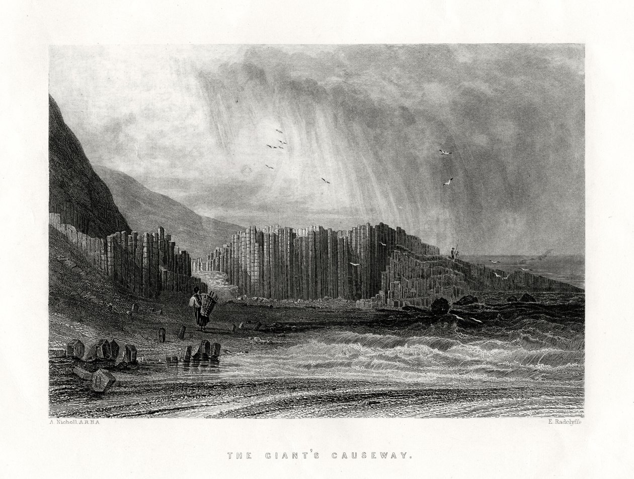 The Giants Causeway, County Antrim, Nordirland, 1884 av Edward Radclyffe