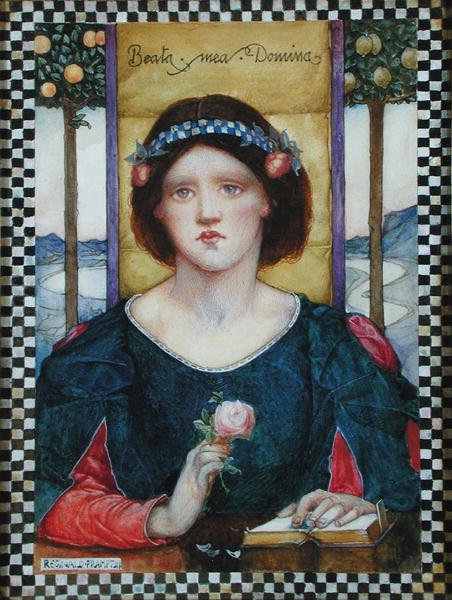 Beata Mea Domina (akvarell och pastell på papper) av Edward Reginald Frampton