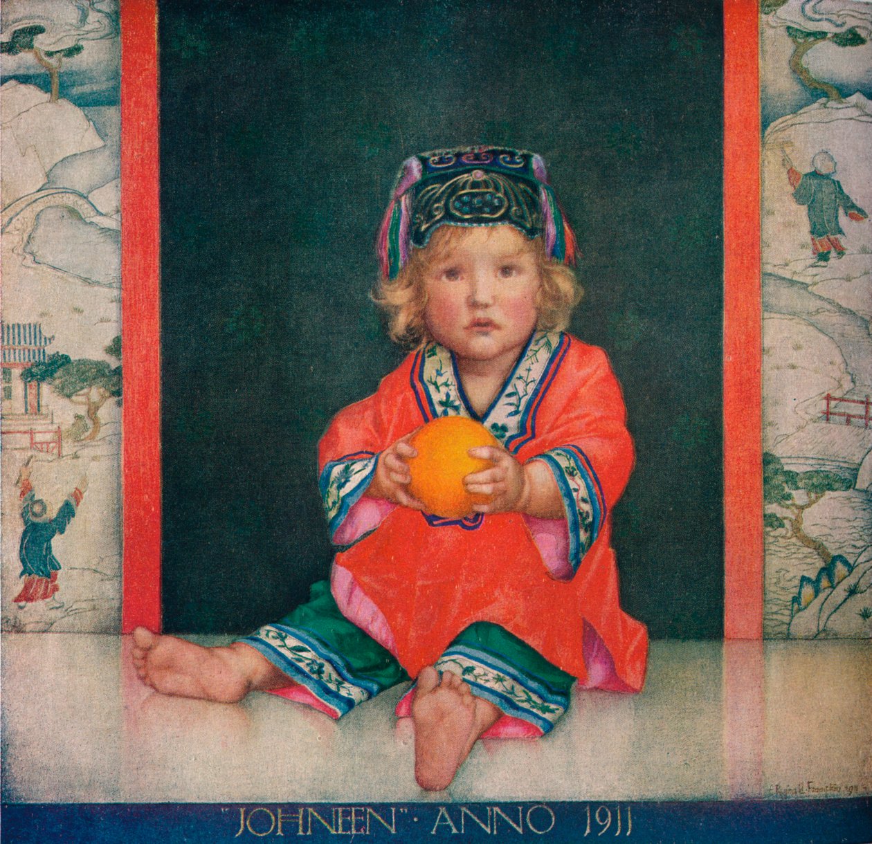 Johneen, son till herr och fru John Noble, 1911, 1919 av Edward Reginald Frampton