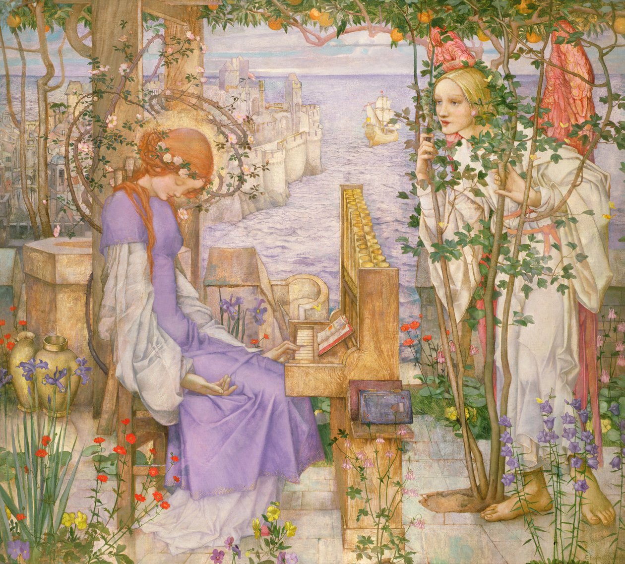 S:t Cecilia, ca 1904 av Edward Reginald Frampton
