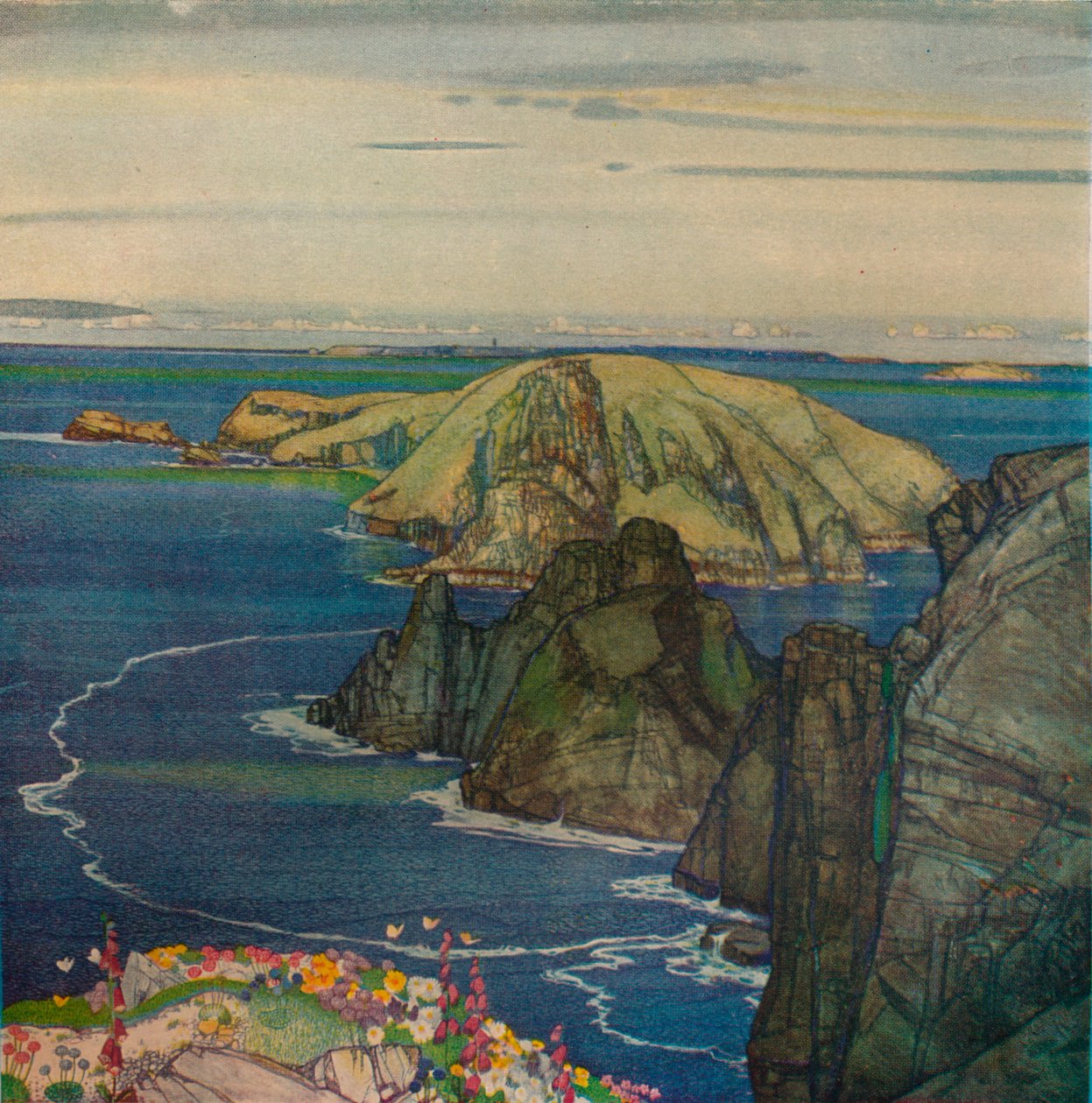 Ön Brecqhou, utanför Sark, c1921 av Edward Reginald Frampton