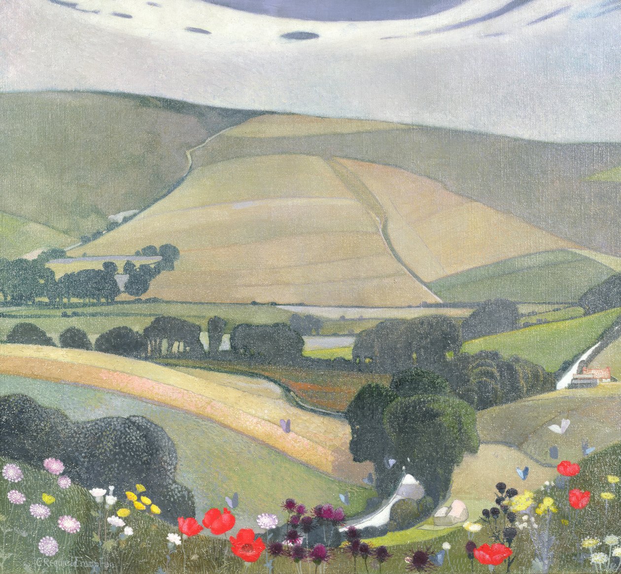 Thunderbarrow Hill, nära Bramber av Edward Reginald Frampton