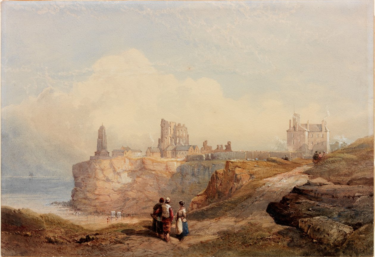 Tynemouth Priory (kroppsfärg och akvarell på papper) av Edward Richardson
