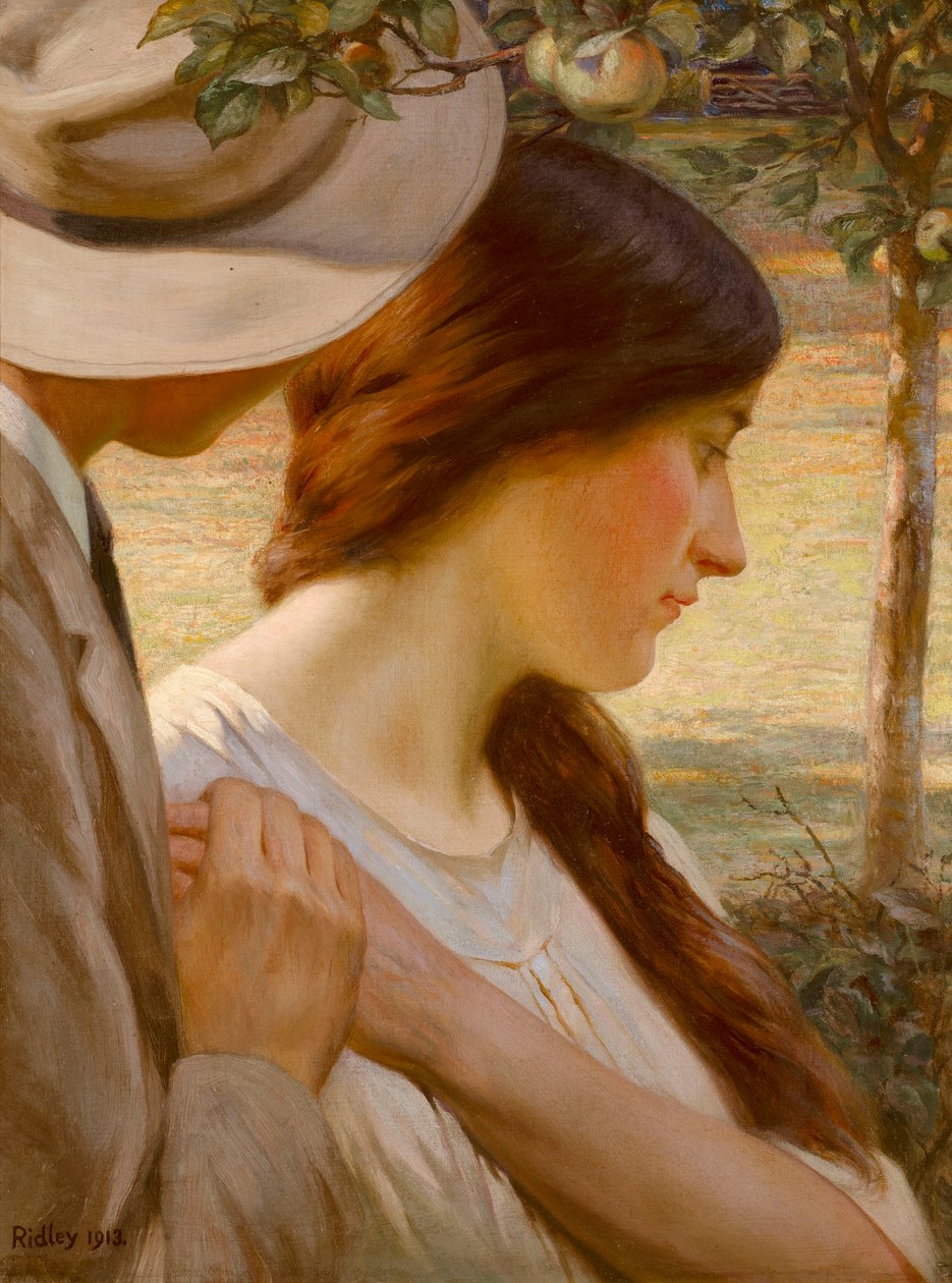 A Shadow (olja på duk) av Edward Ridley
