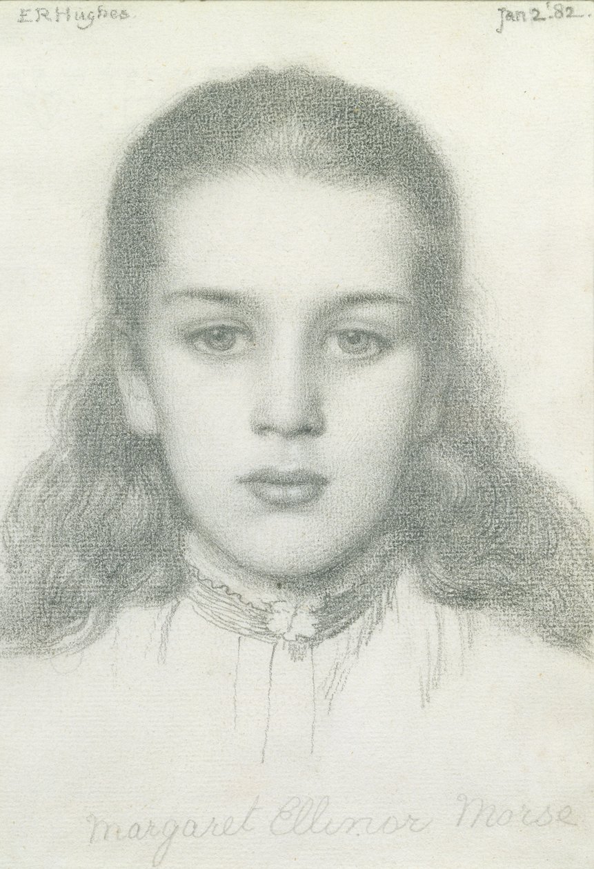 Margaret Ellinor Morse, 2nd January 1882 av Edward Robert Hughes