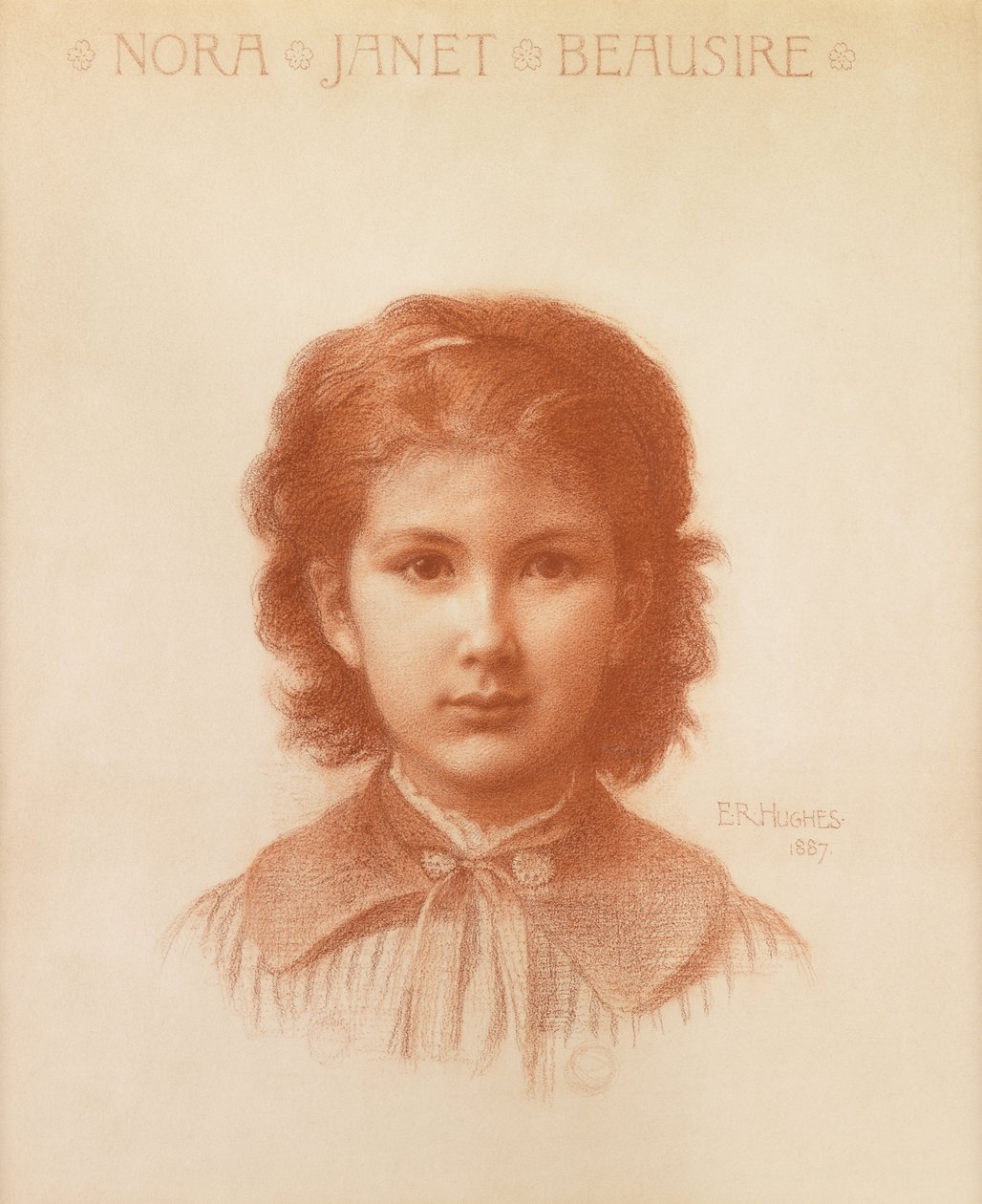 Nora Beausire, dotter till Liverpools konstsamlare av Edward Robert Hughes