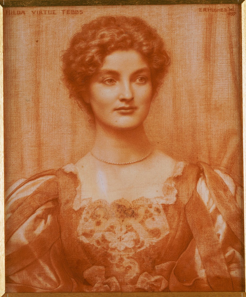 Porträtt av Hilda Virtue Tebbs, 1897 av Edward Robert Hughes