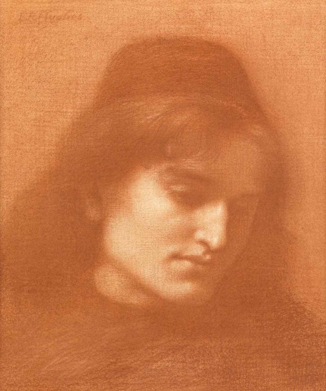 Studie av en man av Edward Robert Hughes