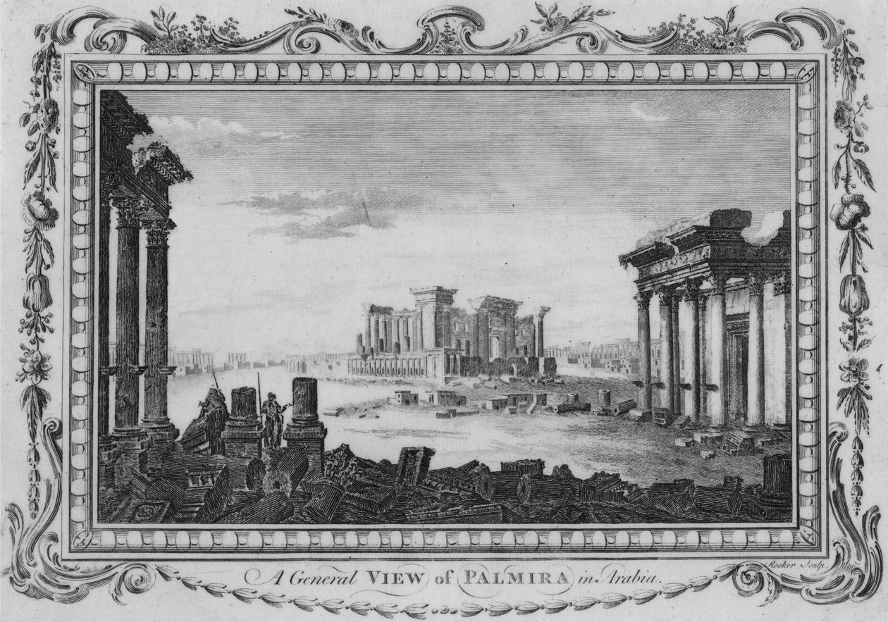En allmän syn på Palmira i Arabien, c1770 av Edward Rooker