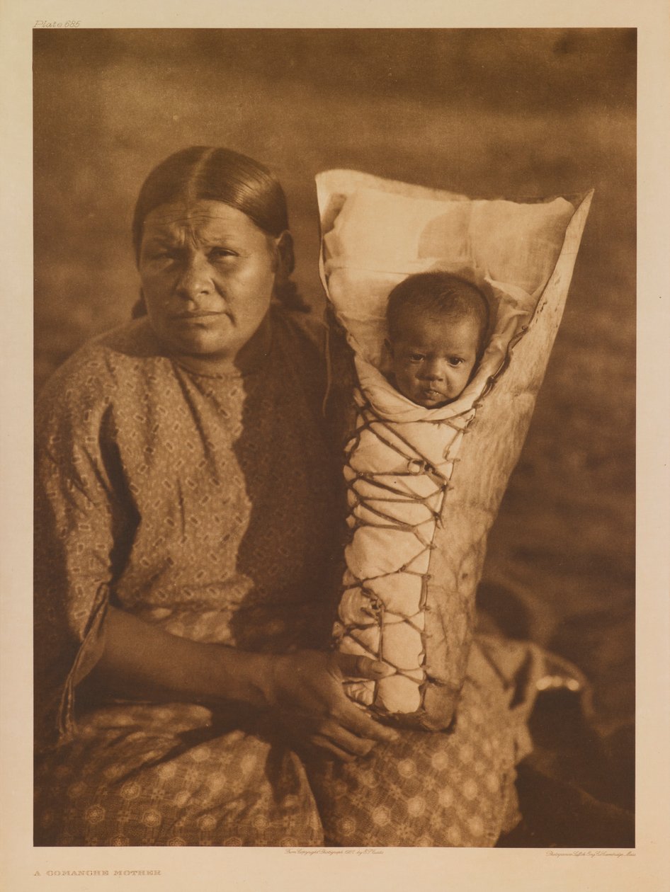 En comanchemamma av Edward S. Curtis