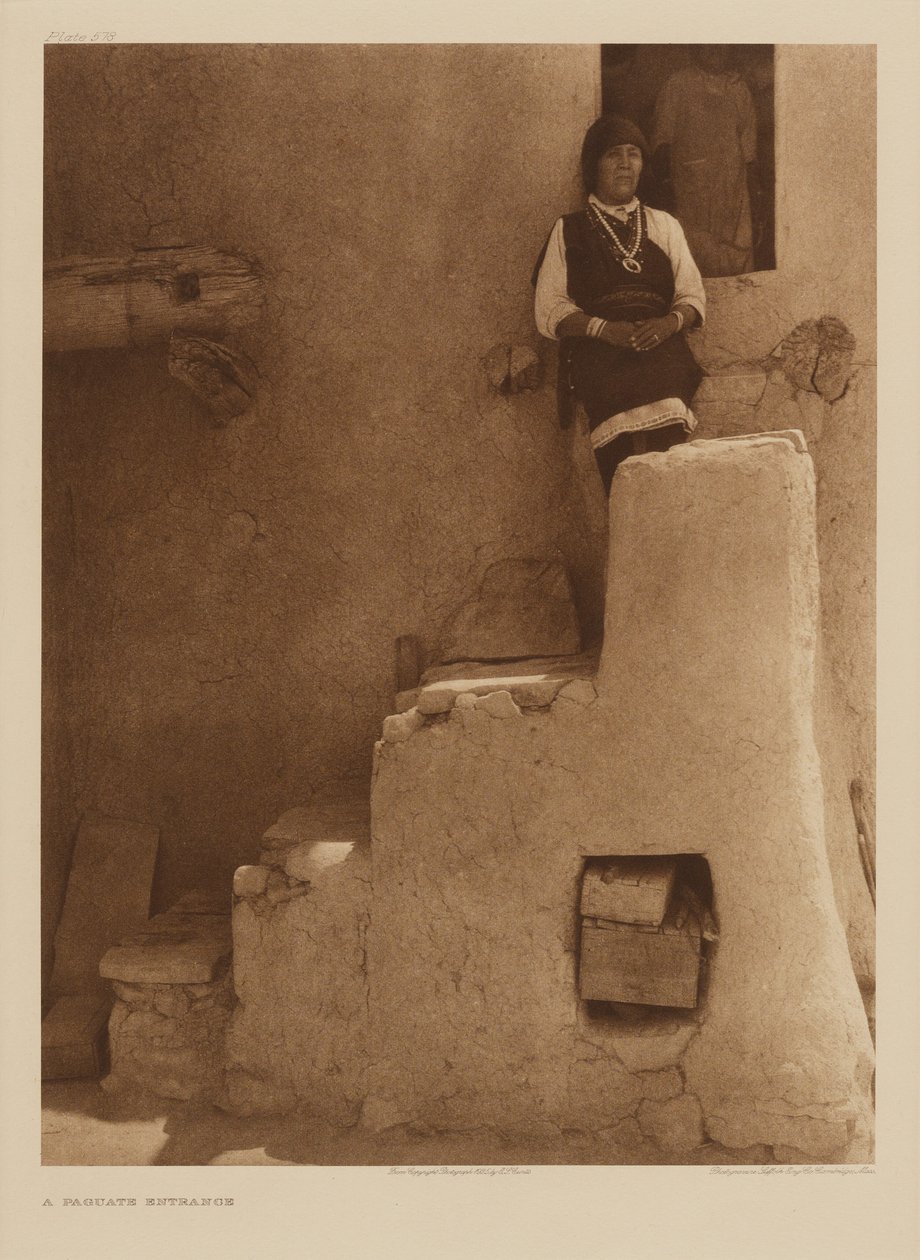 Paguate-ingången av Edward S. Curtis