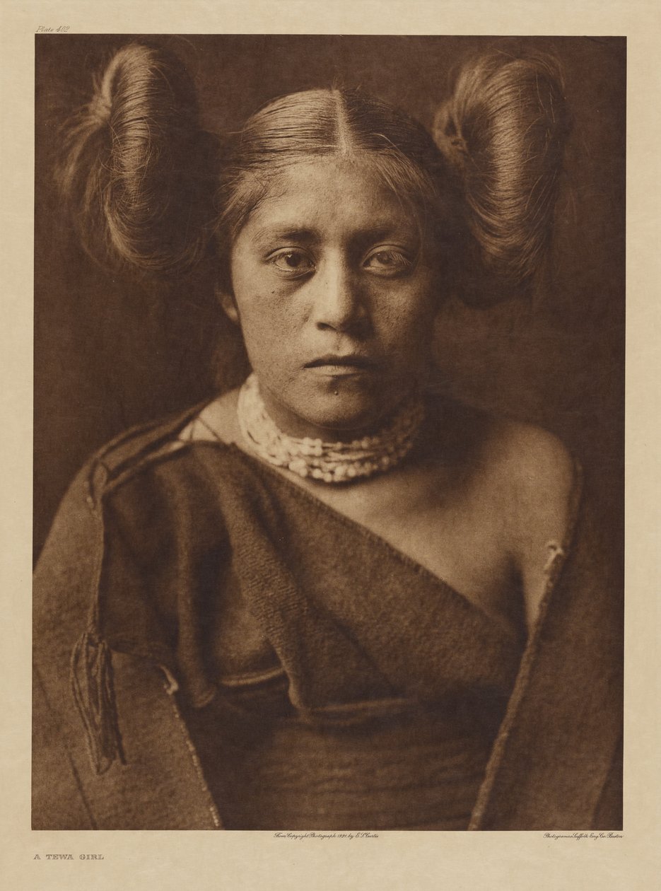 En tewaflicka av Edward S. Curtis