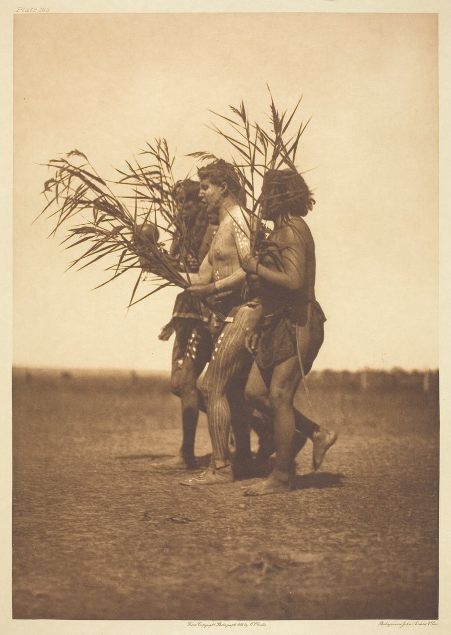 Arikara medicinceremoni - ankorna av Edward S. Curtis