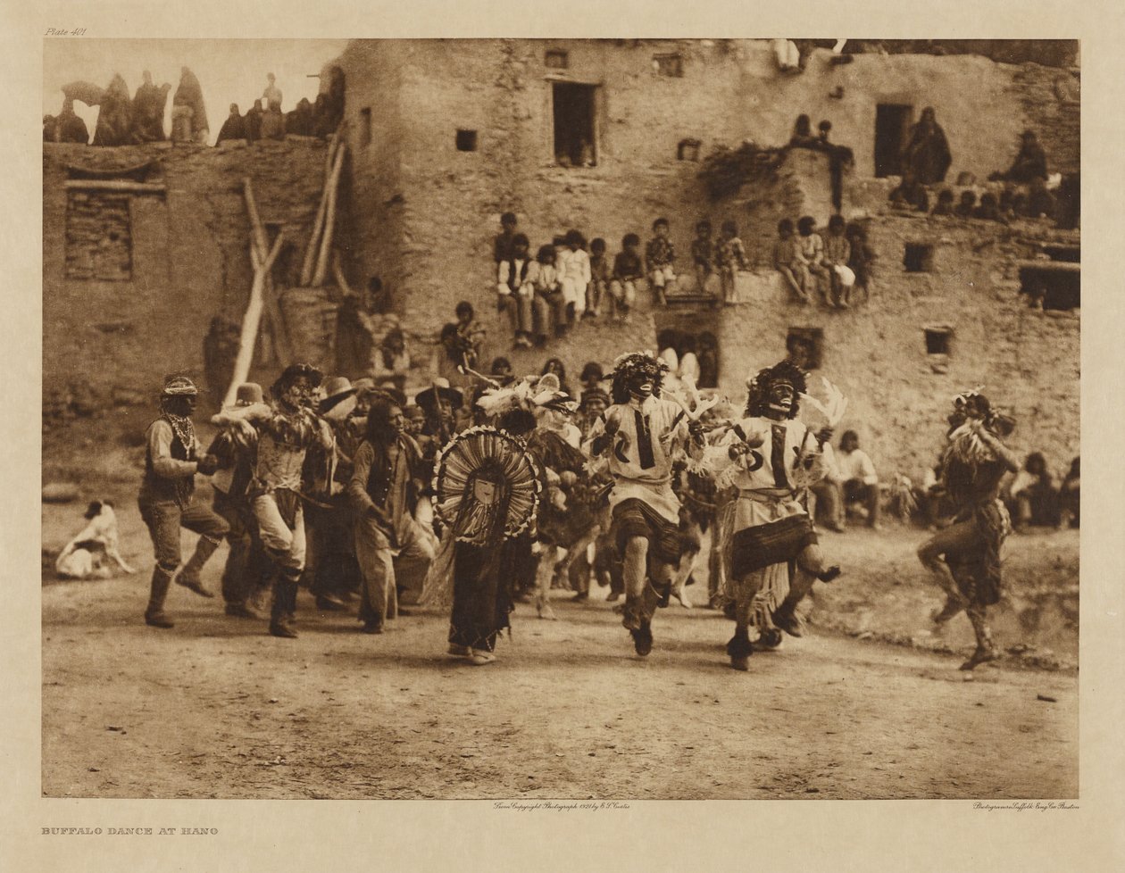 Buffaldansen i Hano av Edward S. Curtis