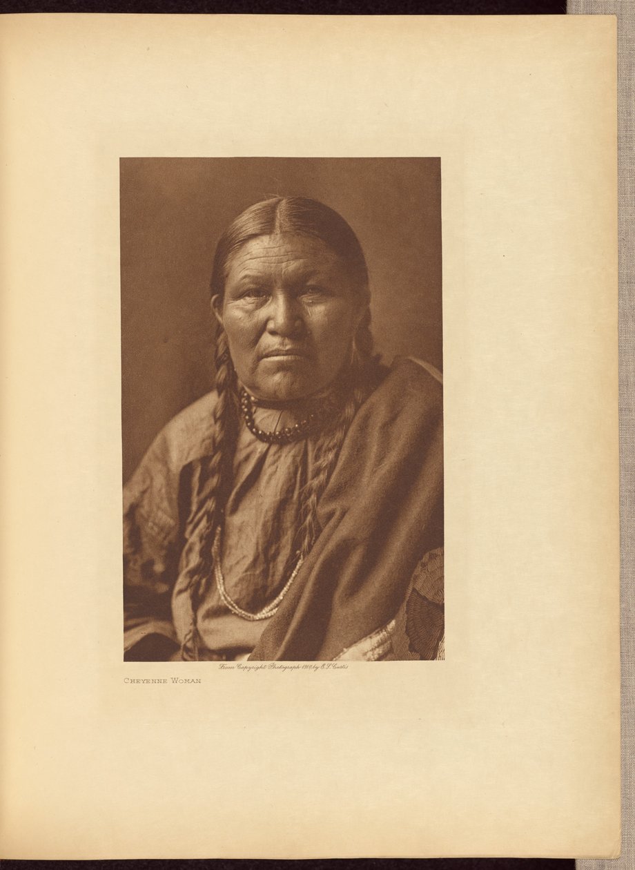 Cheyenne Kvinna av Edward S. Curtis