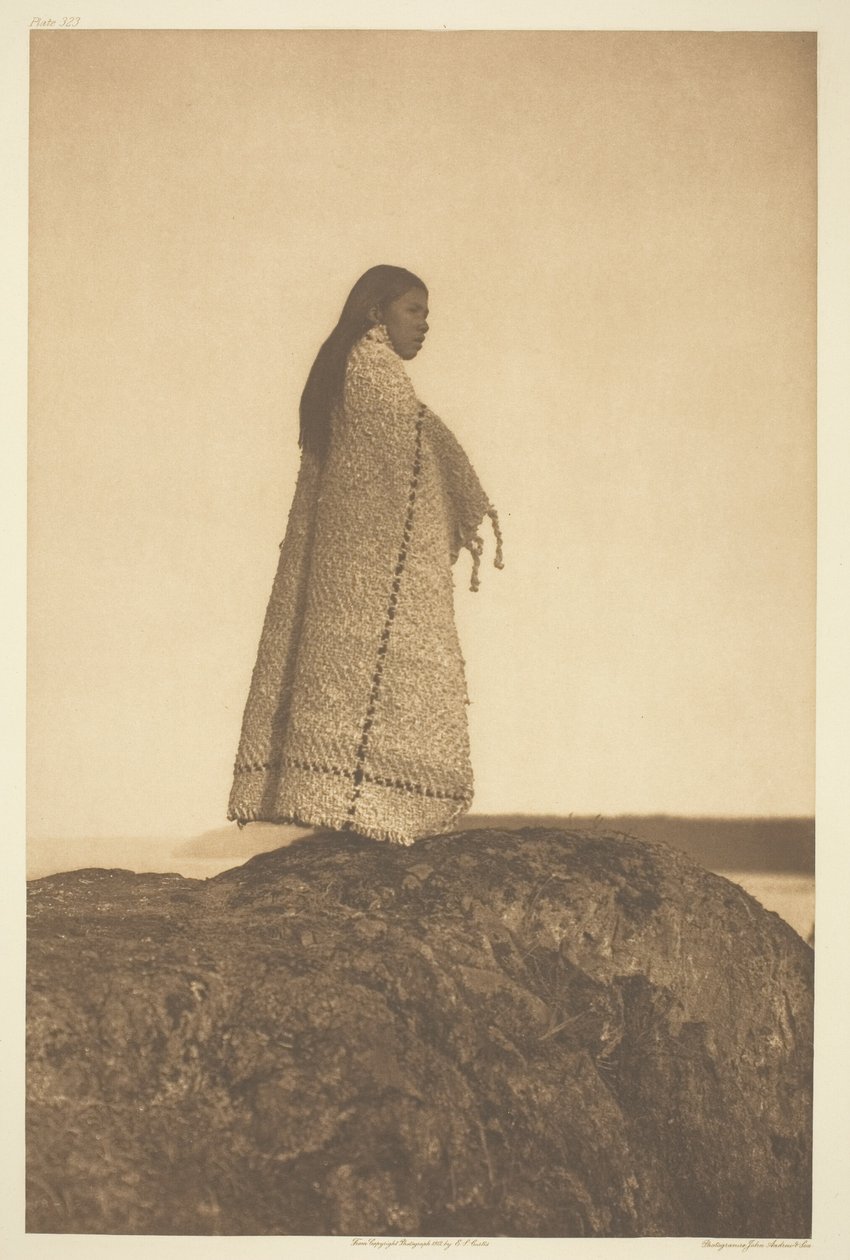 Cowichan flicka av Edward S. Curtis