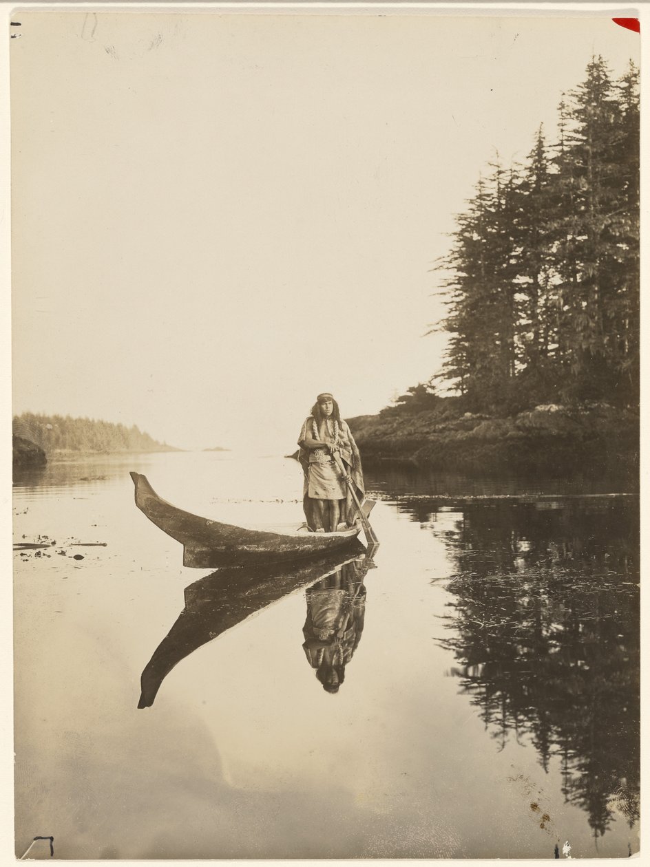 [Länge trotsar mitt stadiga fartyg våg och tidvatten] av Edward S. Curtis