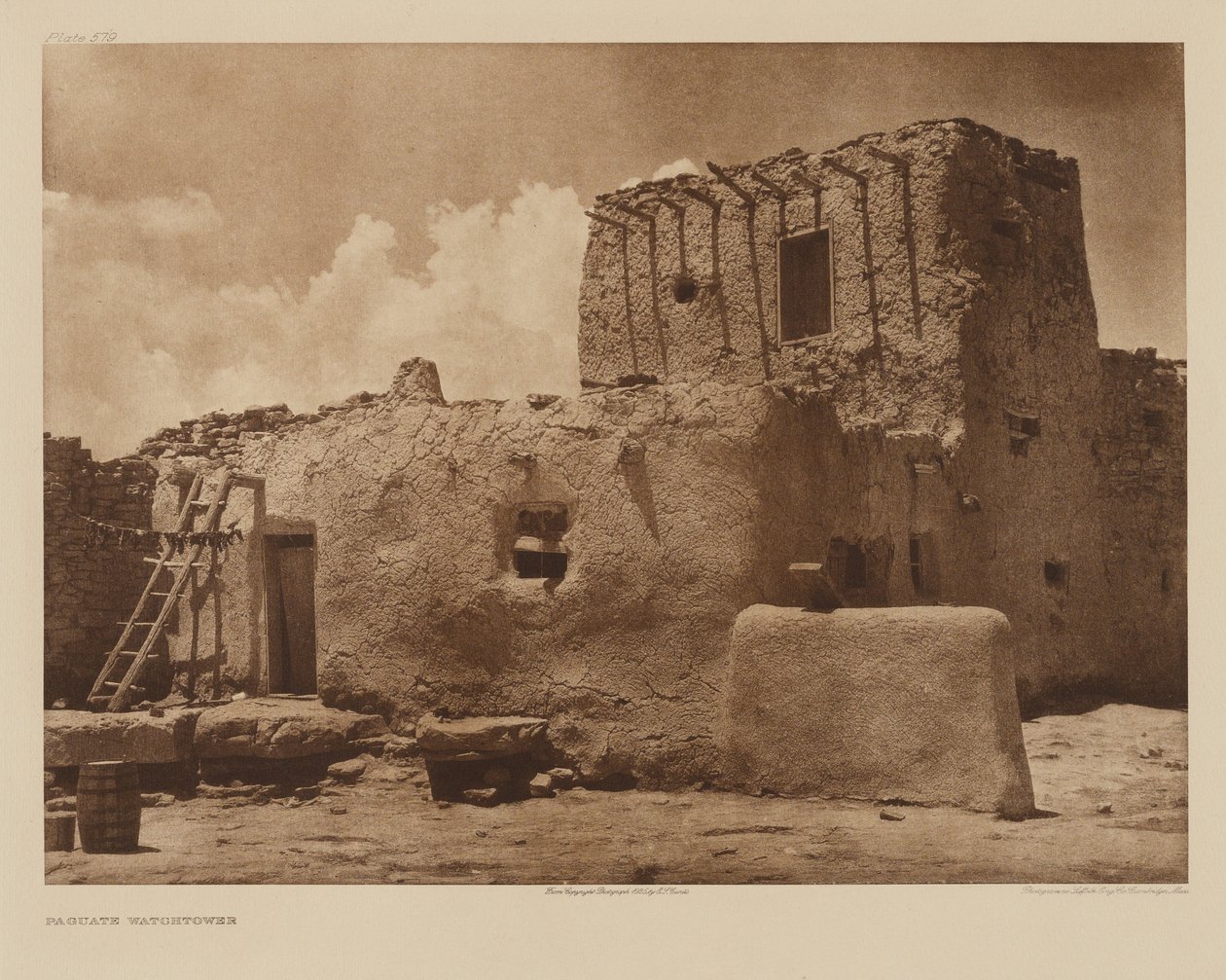 Paguates vakttorn av Edward S. Curtis
