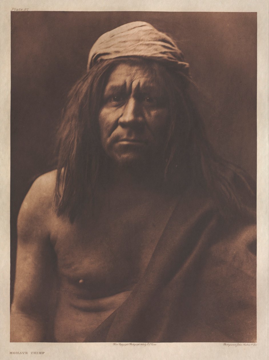 Portfölj II, plansch 57 / Mohavehövdingen av Edward S. Curtis