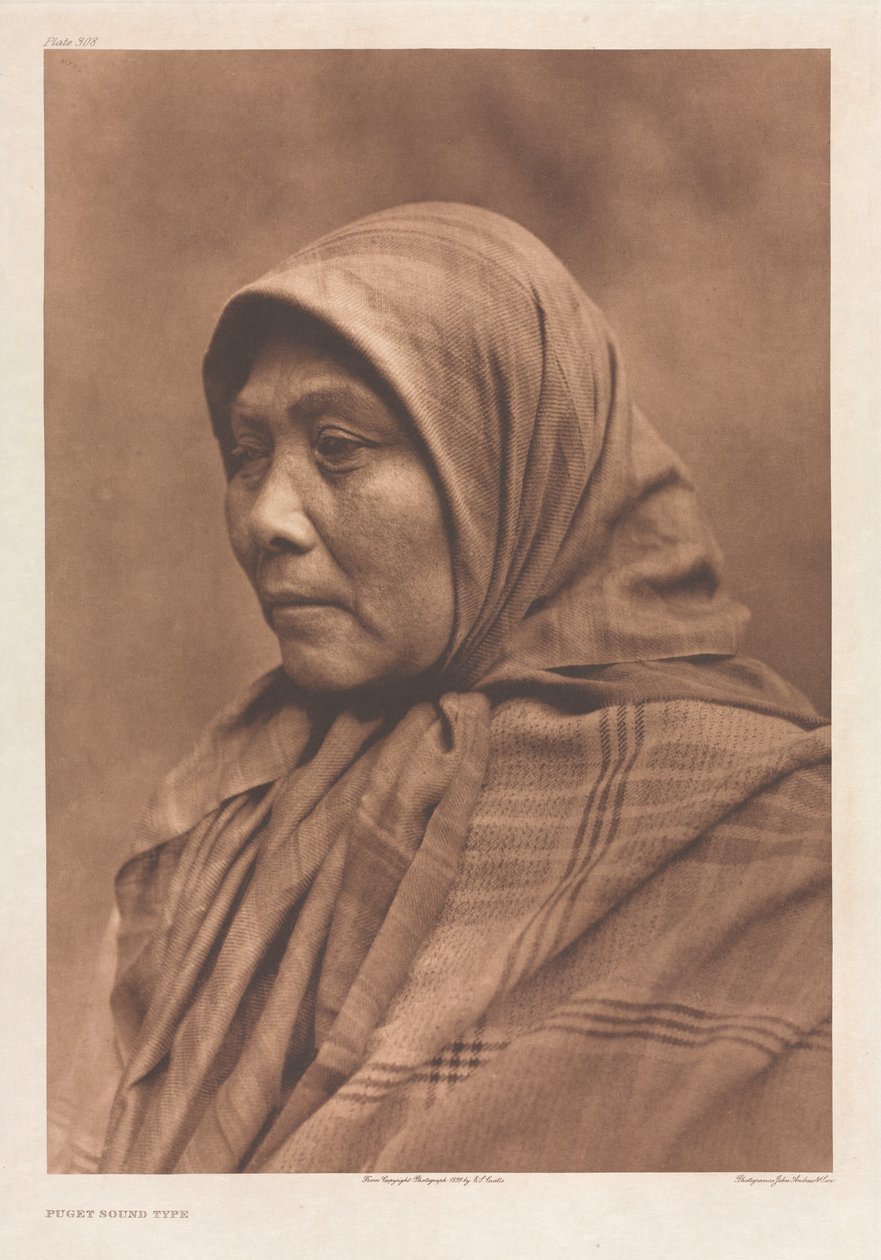 Portfolio IX, skylt 308: Puget ljudtyp av Edward S. Curtis