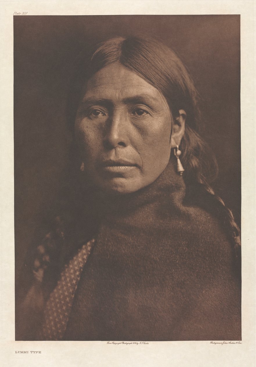 Portfolio IX, Plåt 320: Lummi Typ av Edward S. Curtis
