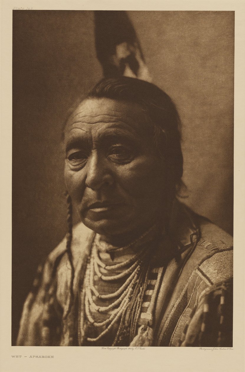 [Wet – en man från Apsáalooke-stammen] av Edward S. Curtis