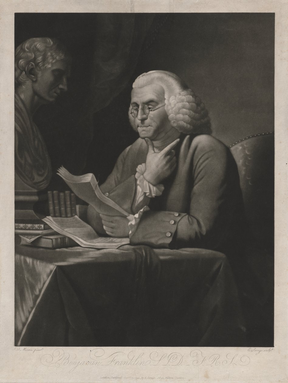 Benjamin Franklin av Edward Savage