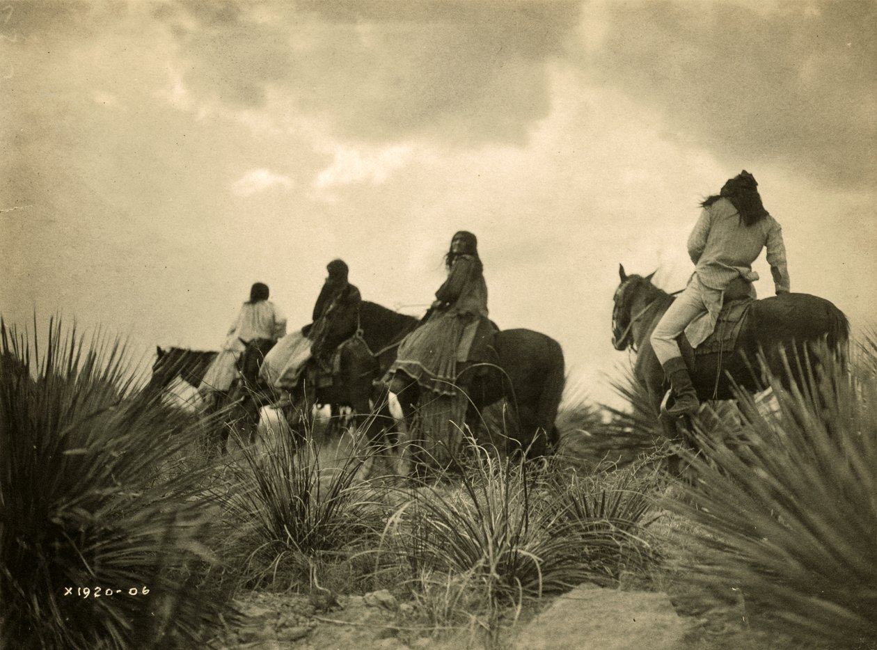 Före stormen, ca 1906 (svartvitt foto) av Edward Sheriff Curtis