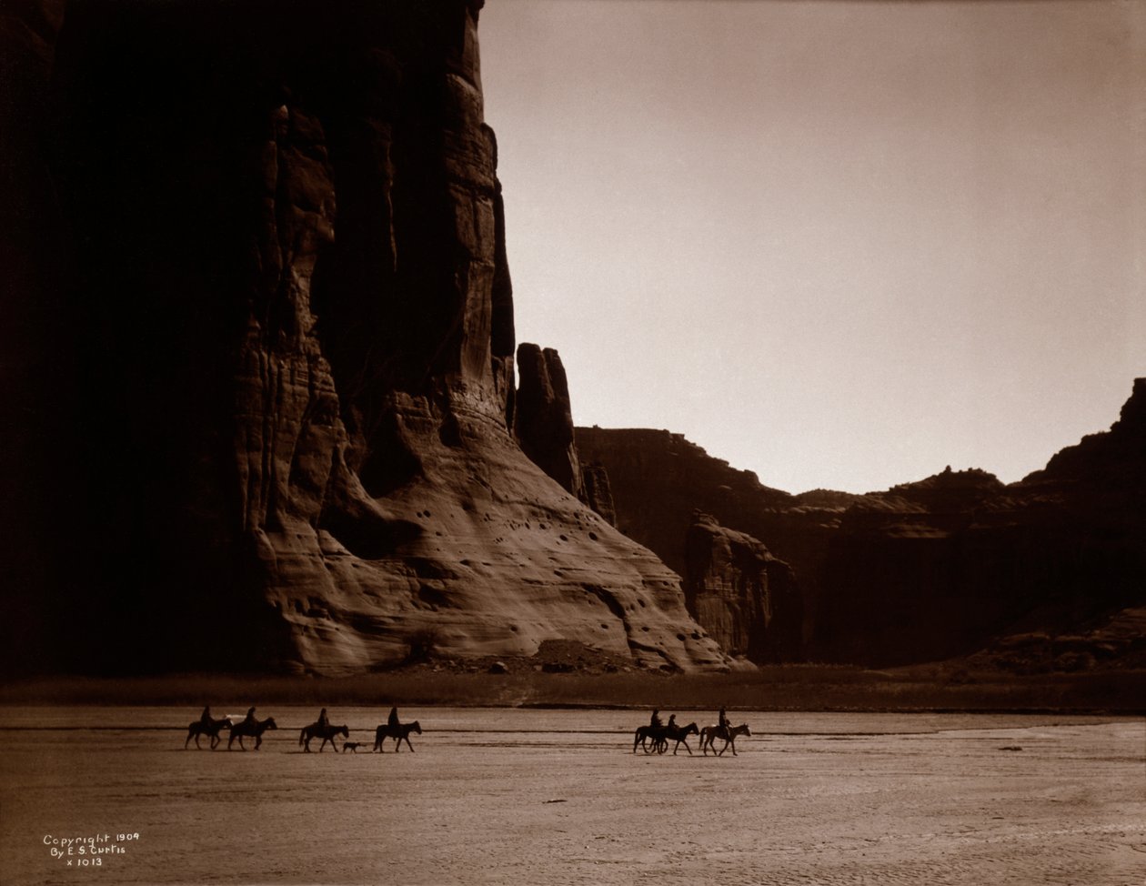 Canyon de Chelly - Navajo av Edward S. Curtis av Edward Sheriff Curtis