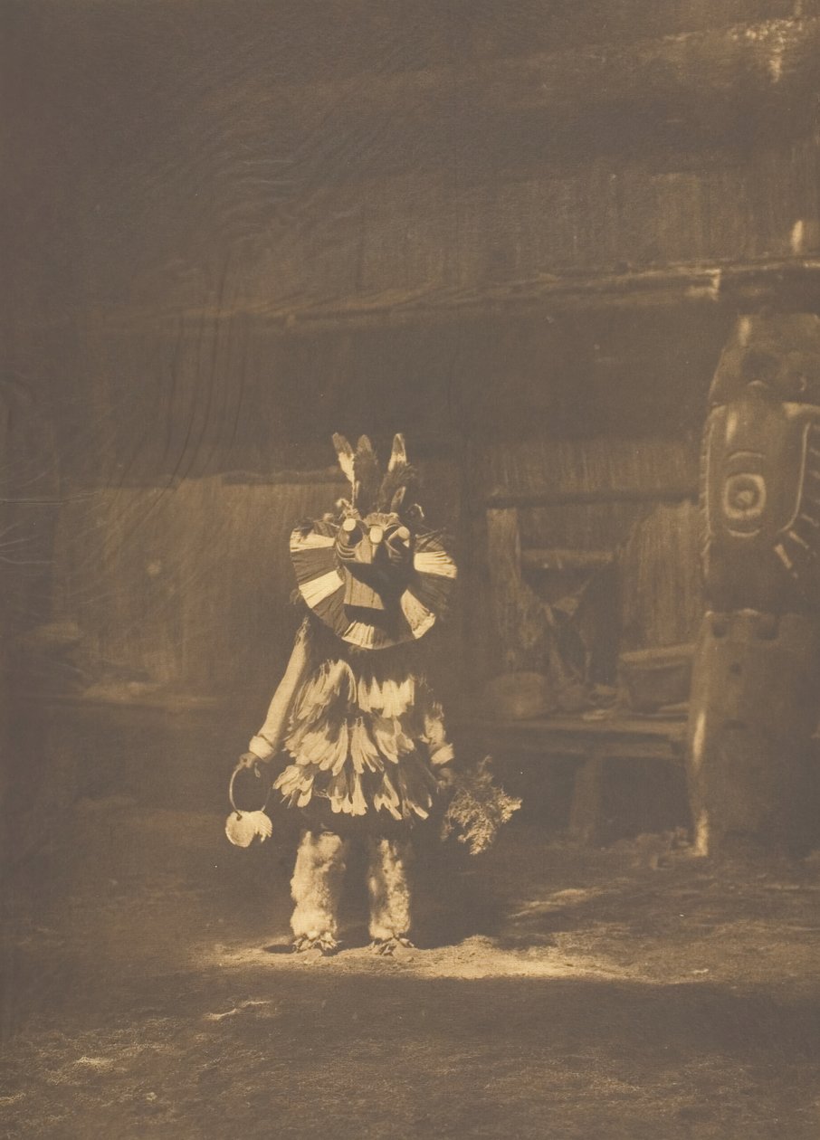 Maskerad dansare - Cowichan, 1912. av Edward Sheriff Curtis