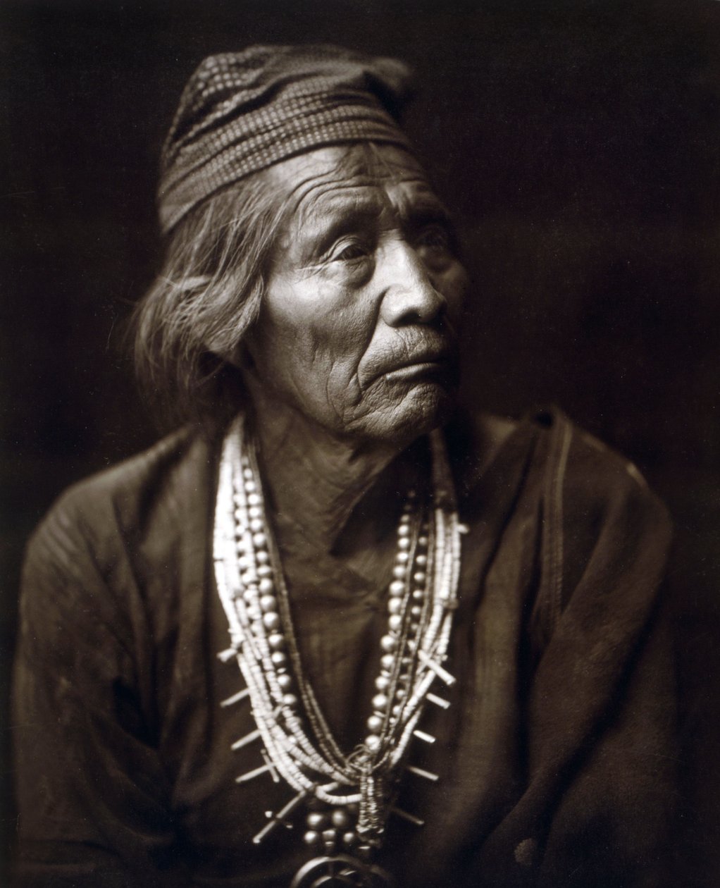 Nesjaja Hatli, indian, Navaho, ca. 1904, foto av Edward S. Curtis av Edward Sheriff Curtis