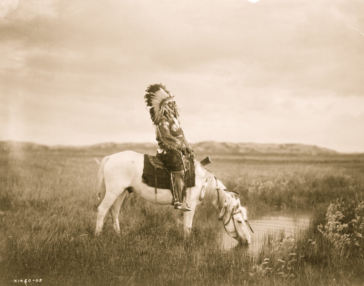 Oasis in the Badlands 1905 (foto) av Edward Sheriff Curtis