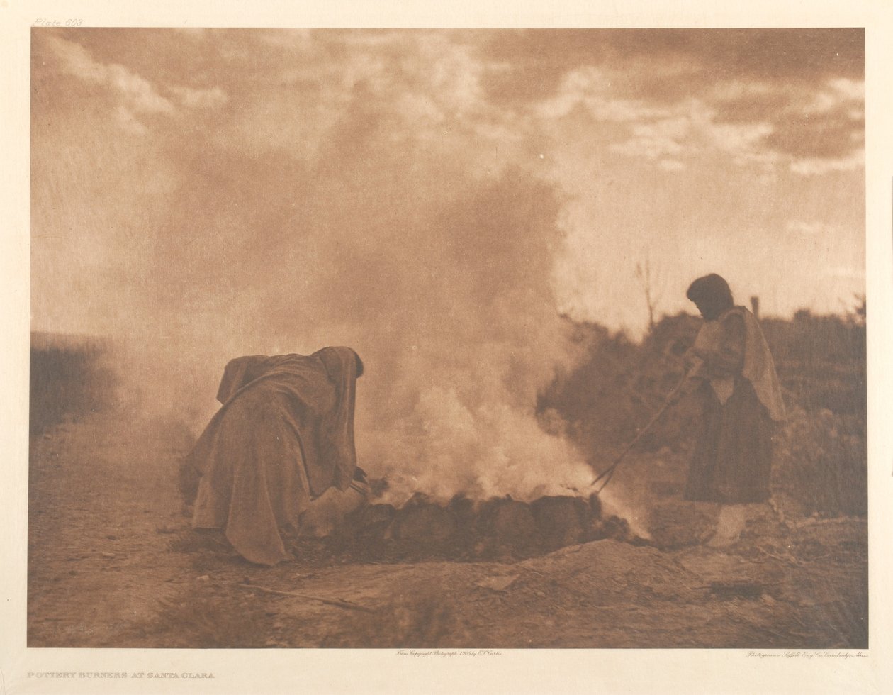 Keramikbrännare vid Santa Clara av Edward Sheriff Curtis