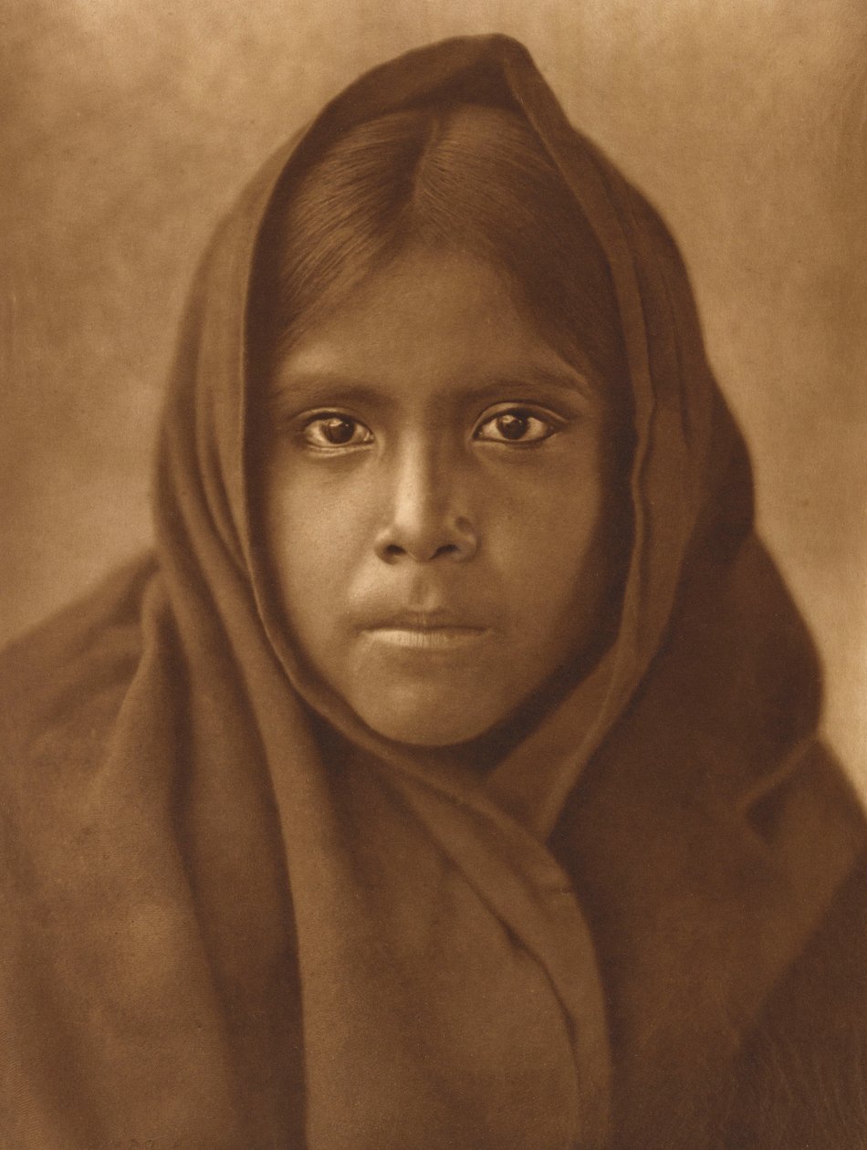 Qahatika Girl, ca 1907 (fotogravyr i storformat) av Edward Sheriff Curtis