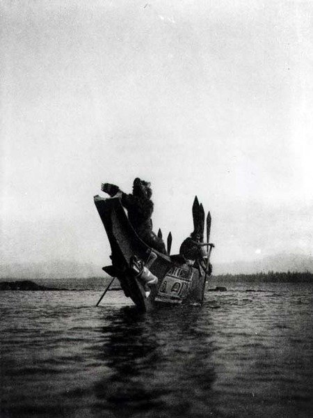 Tenaktak Wedding Guests, från "The North American Indian" av Edward Sheriff Curtis