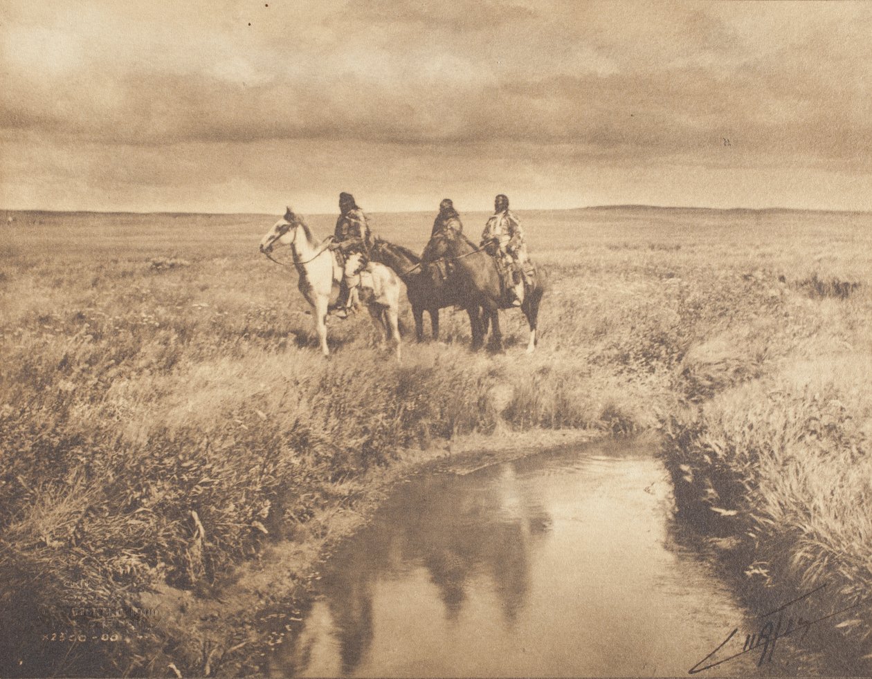 De tre hövdingarna - Piegan av Edward Sheriff Curtis