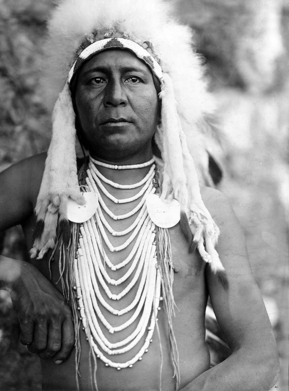 Upshaw, Apsaroke (kråka), ca. 1905, foto Edward S. Curtis av Edward Sheriff Curtis