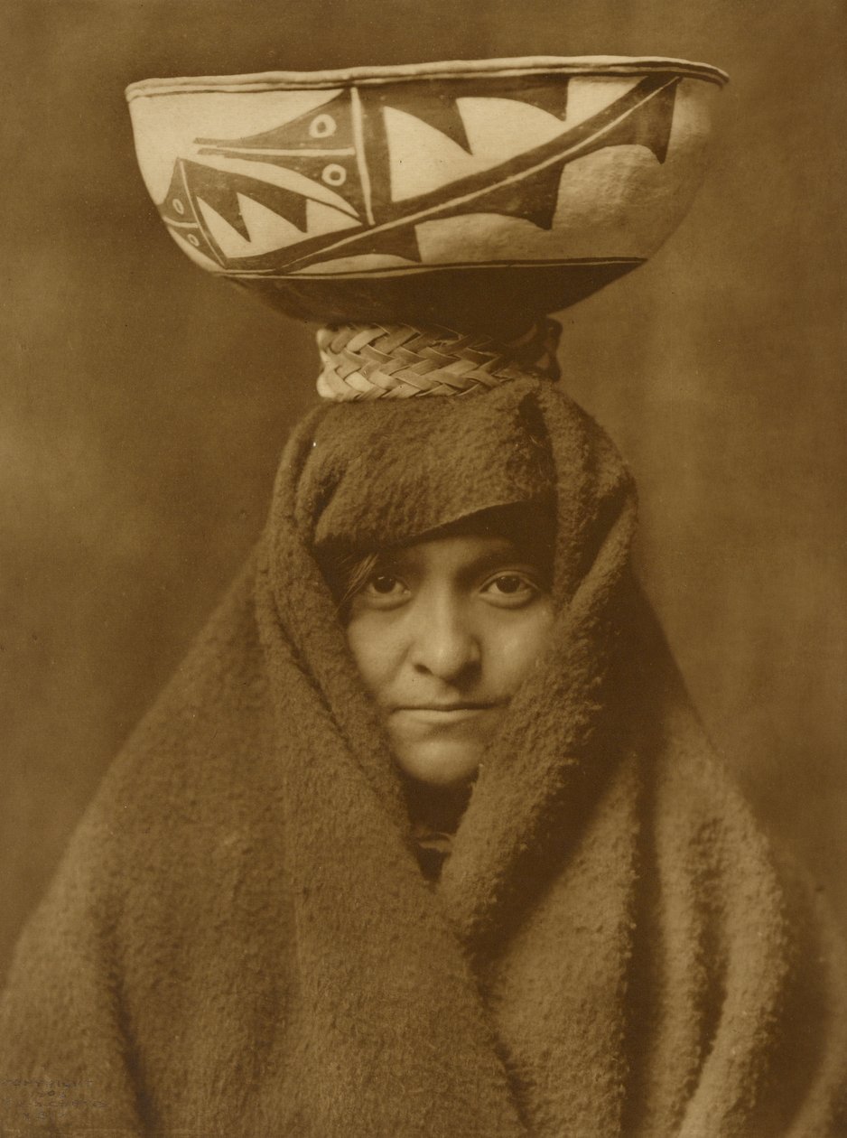 Zuñi kvinna av Edward Sheriff Curtis