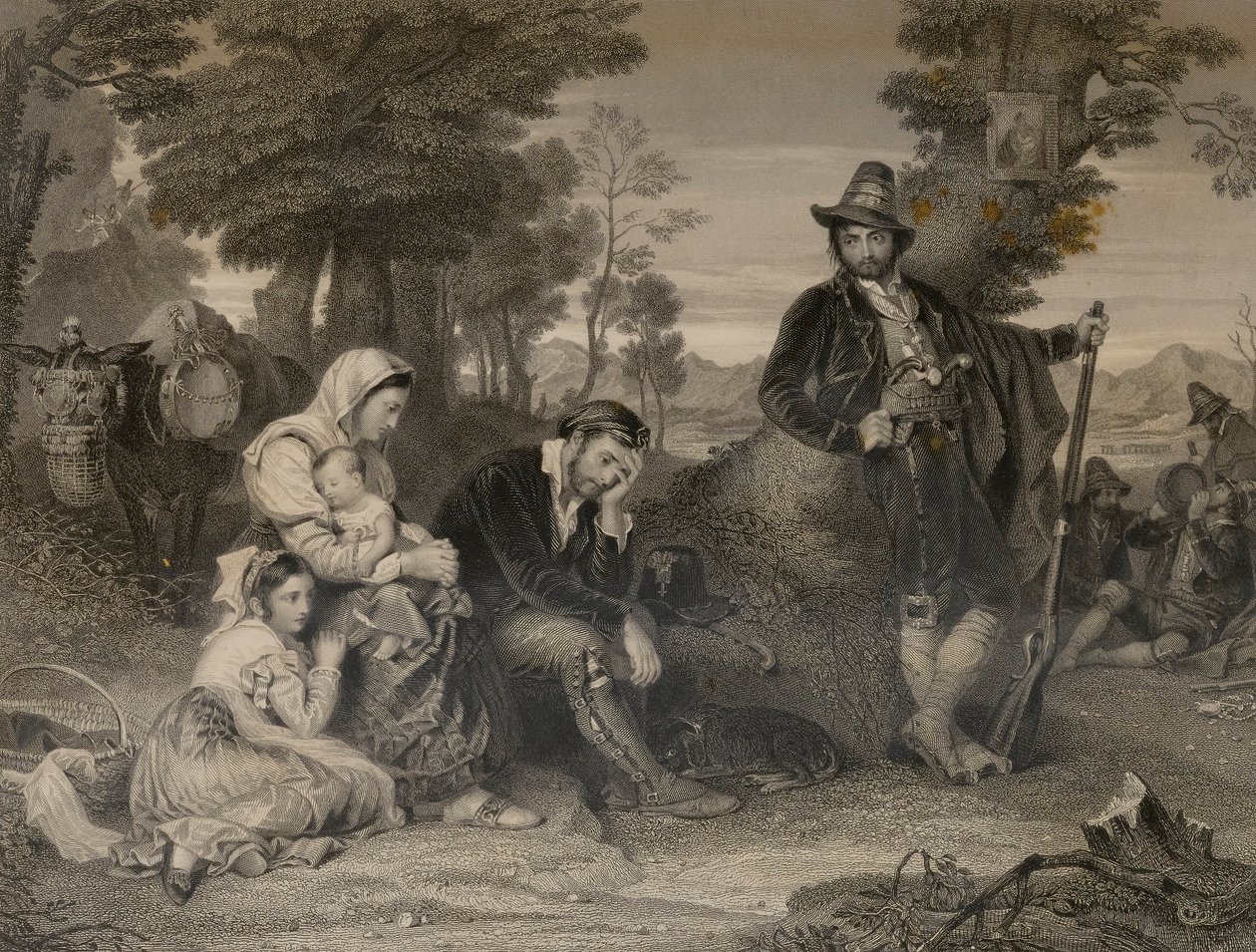 Familjen Contadina fångar med Banditti av Edward Smith